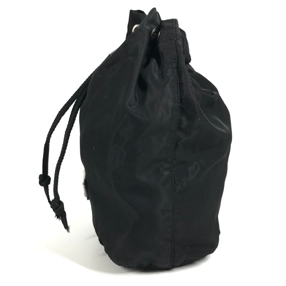 PRADA Makeup Pouch, Multi-purpose Cosmetic Logo Drawstring Triangle Logo, Pla... - Picture 4 of 13